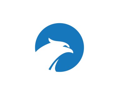 Wing Falcon Logo Şablonu vektör çizimi tasarımı