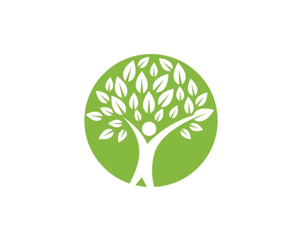 Caractère Humain Logo Signe Illustration Vectoriel Design — Image vectorielle
