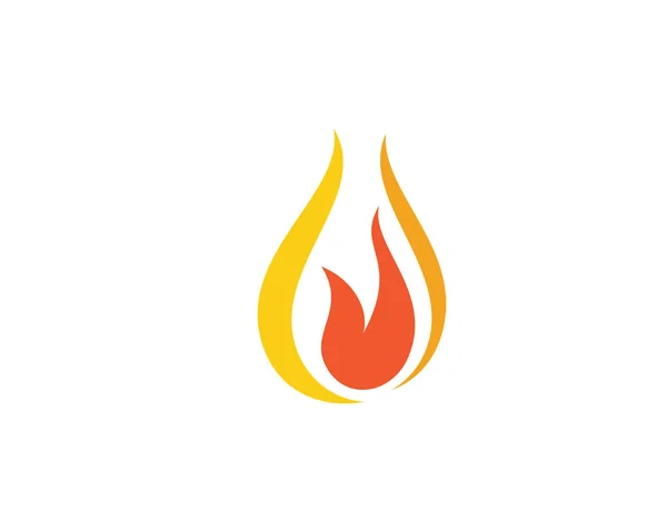 Конструкция Векторной Иллюстрации Логотипа Fire Flame — стоковый вектор