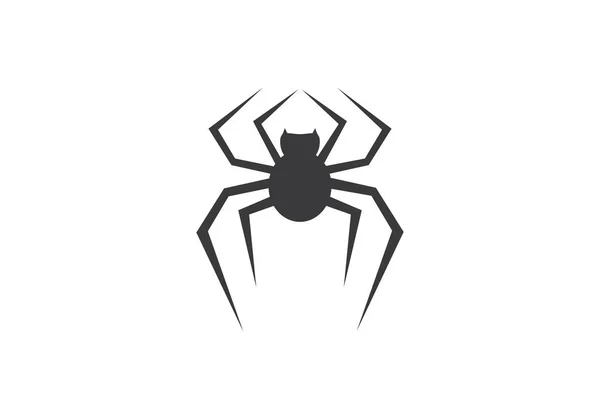 Шаблон Логотипу Павука Векторний Дизайн Ілюстрації — стоковий вектор