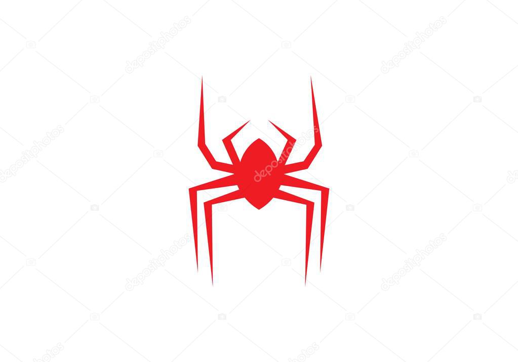 Spider logo template vector icon illustration design