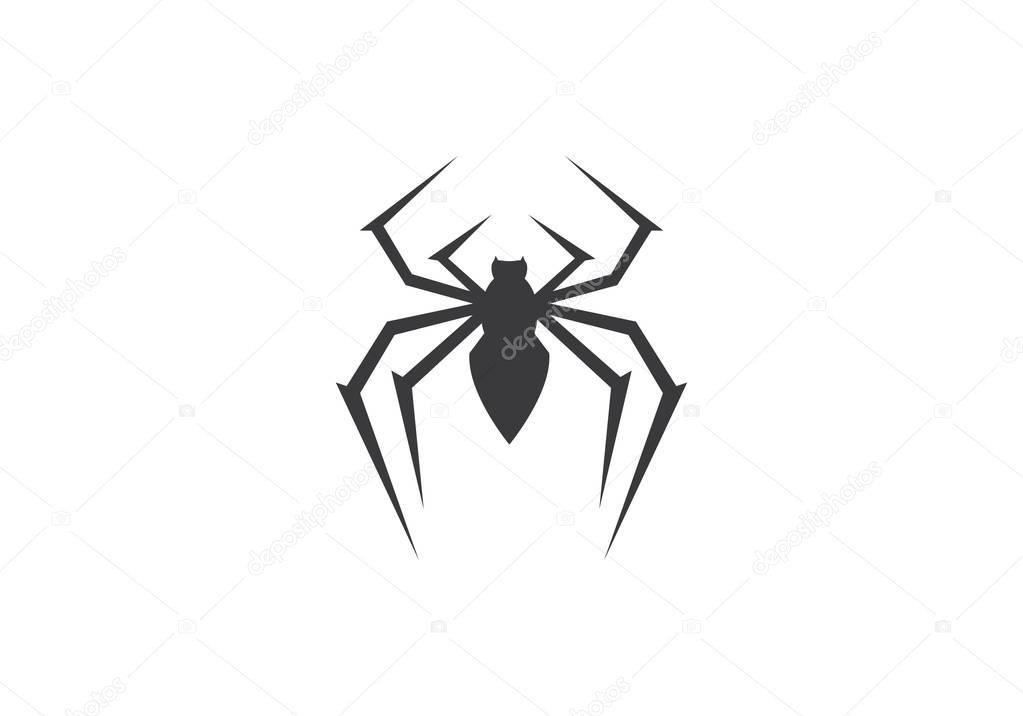 Spider logo template vector icon illustration design