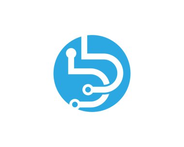 Circuit Logo Şablonu vektör resimleme simgesi tasarımı