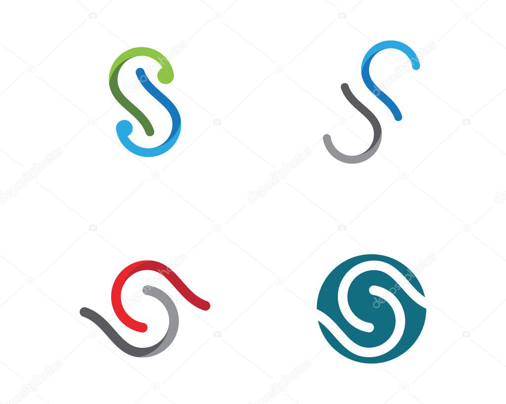 Business corporate S letter logo design vector