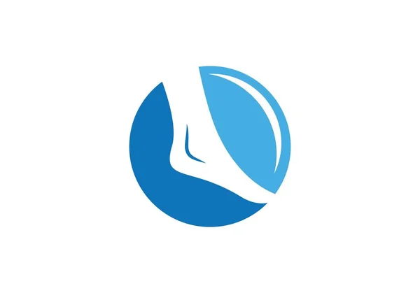 Foot Logo Template Vector Icon Illustration Design — Stock Vector