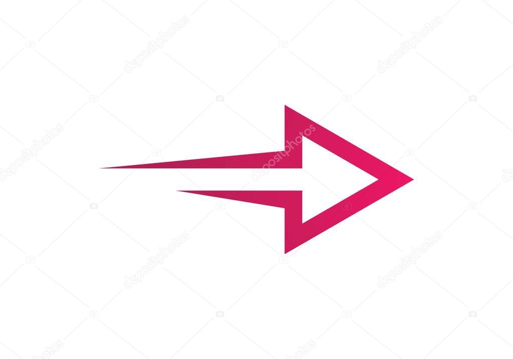Arrow vector illustration icon Logo Template design