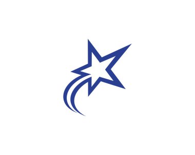 Yıldız Logosu Şablonu vektör illüstrasyon tasarımı