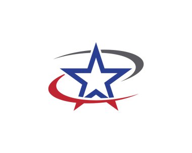 Yıldız Logosu Şablonu vektör illüstrasyon tasarımı