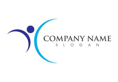 Sağlıklı Yaşam Logosu vektör ikonu çizimi tasarımı