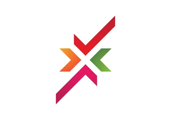 Carta Logo Business Template Ícone Vetor —  Vetores de Stock