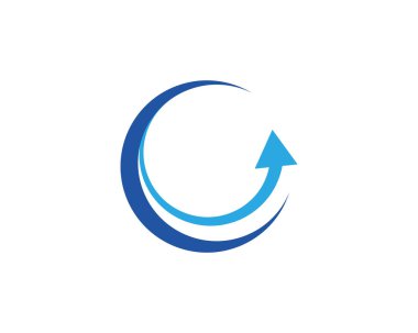 Ok vektör illüstrasyon simgesi Logo Şablonu tasarımı
