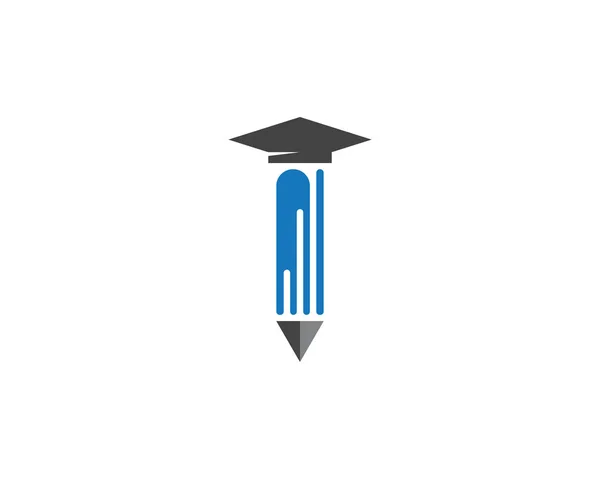 Edukacja Logo Szablon Wektor Ikona Ilustracja Projekt — Wektor stockowy