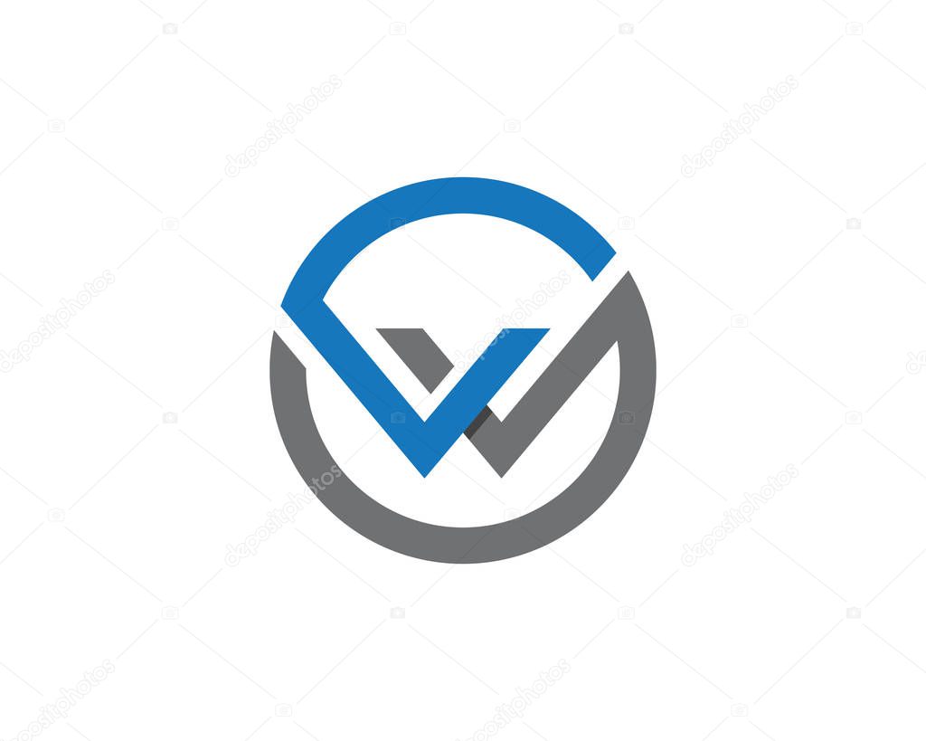 W Letter Business corporate abstract unity vector logo