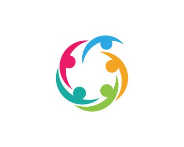 Evlat Edinme ve Toplum Bakımı Logo şablonu vektör simgesi