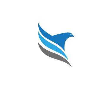 Wing Falcon Logo Şablonu vektör çizimi tasarımı