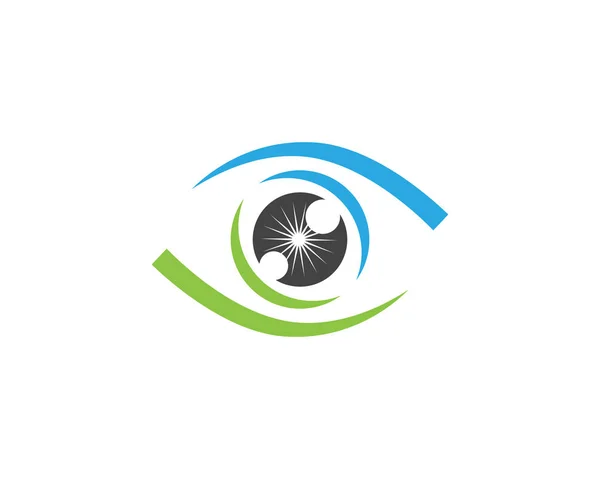 Markenidentität Corporate Eye Care Vektor Logo Design — Stockvektor