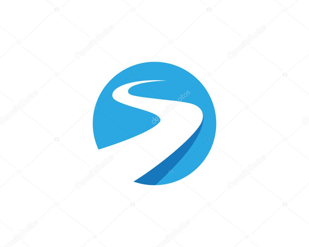 S Letter River Logo Template vector icon illustration design