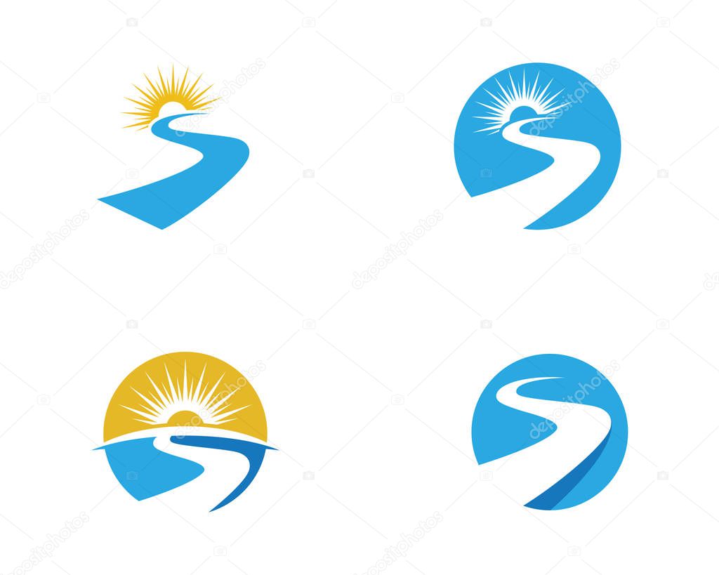 S Letter River Logo Template vector icon illustration design