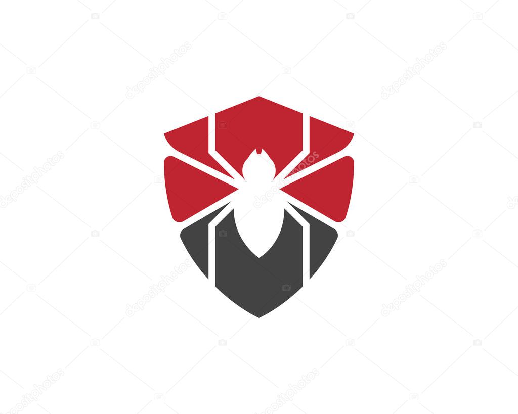 Spider Logo design vector illustration design template