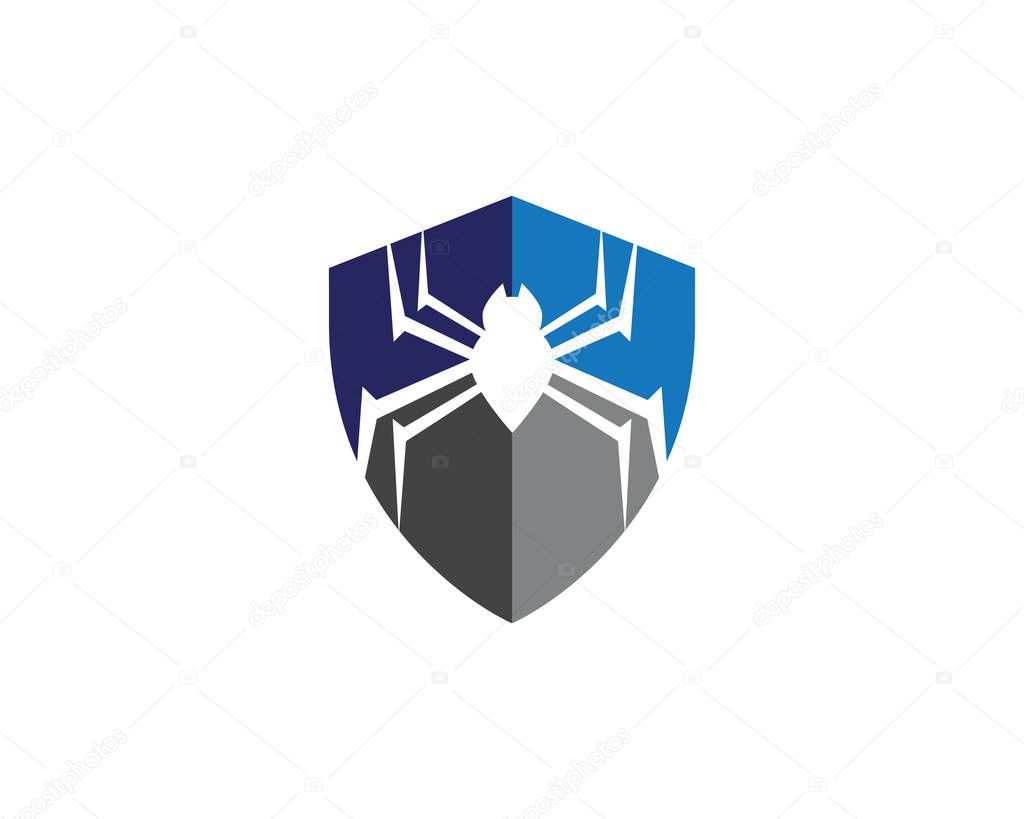 Spider Logo design vector illustration design template