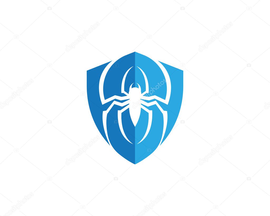Spider Logo design vector illustration design template