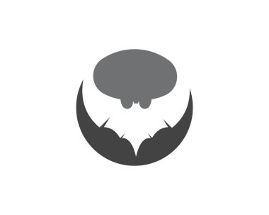 Yarasa vektör simgesi logo şablonu çizim tasarımı