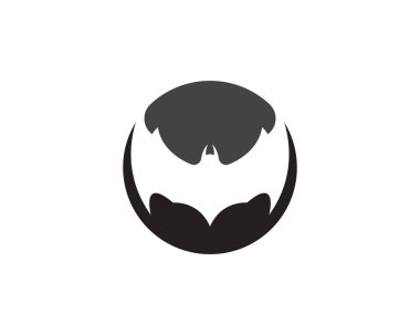 Yarasa vektör simgesi logo şablonu çizim tasarımı