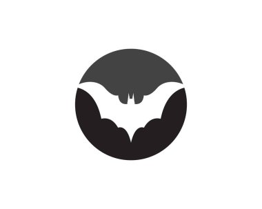 Yarasa vektör simgesi logo şablonu çizim tasarımı