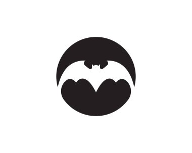 Yarasa vektör simgesi logo şablonu çizim tasarımı