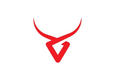 Bull Logo Şablonu vektör çizimi