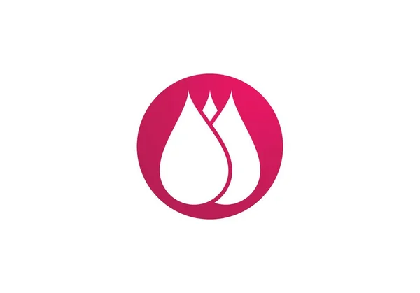 Rose Blume Logo Vorlage — Stockvektor