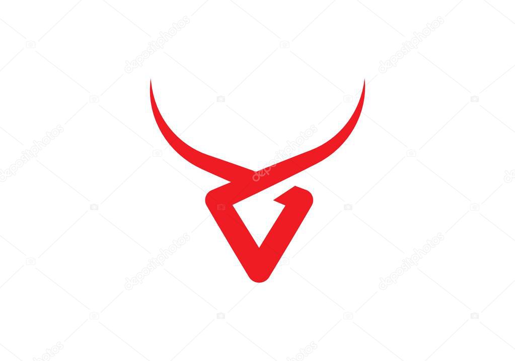 Bull Logo Template vector icon illustration
