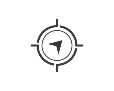 Pusula Logo Şablonu vektör resimleme tasarımı
