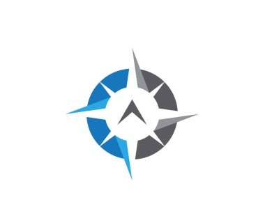 Pusula Logo Şablonu vektör resimleme tasarımı