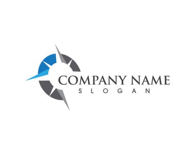 Pusula Logo Şablonu vektör resimleme tasarımı