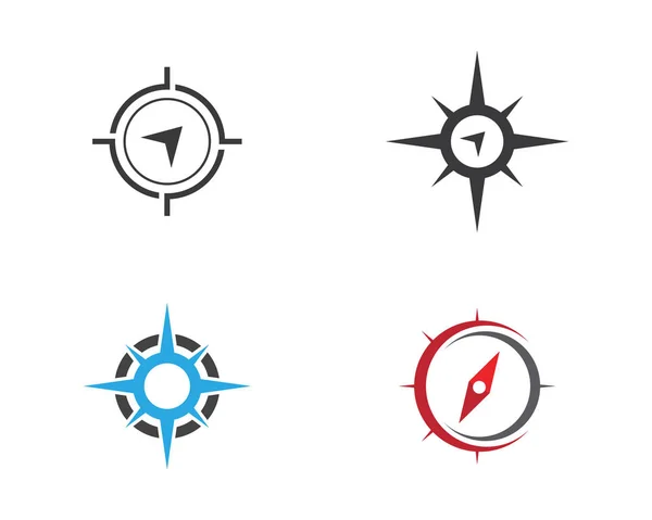 Σχεδιασμός Εικονογράφησης Διανυσματικών Εικονιδίων Λογότυπου Compass — Διανυσματικό Αρχείο