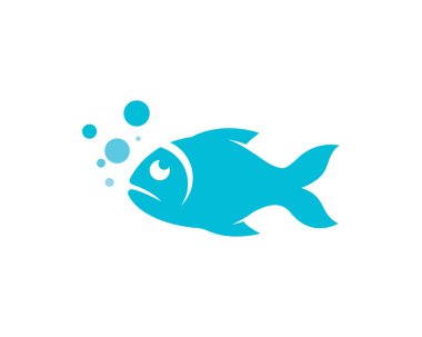 Balık logo şablonu yaratıcı vektör simgesi simgesi