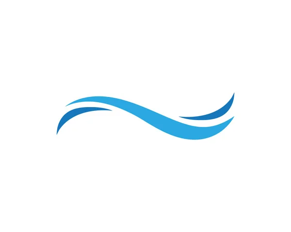 Ícone Onda Água Vetor Ilustração Design Logotipo Modelo —  Vetores de Stock