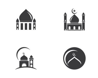 Müslüman ikon vektör illüstrasyon tasarım şablonu