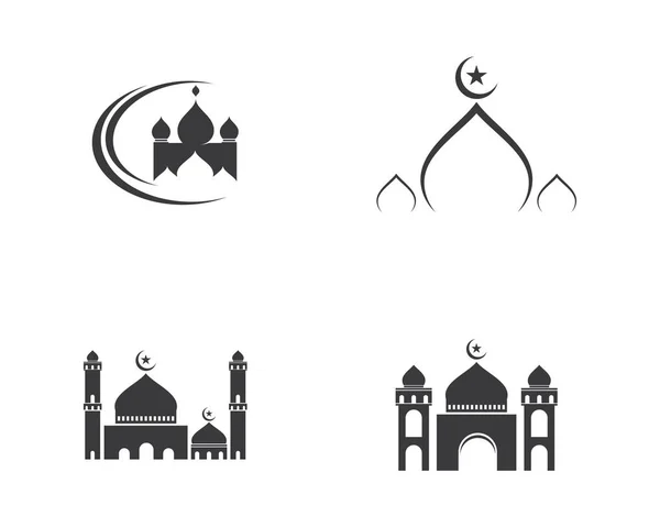 Muslimsk Ikon Vektor Illustration Design Mall — Stock vektor