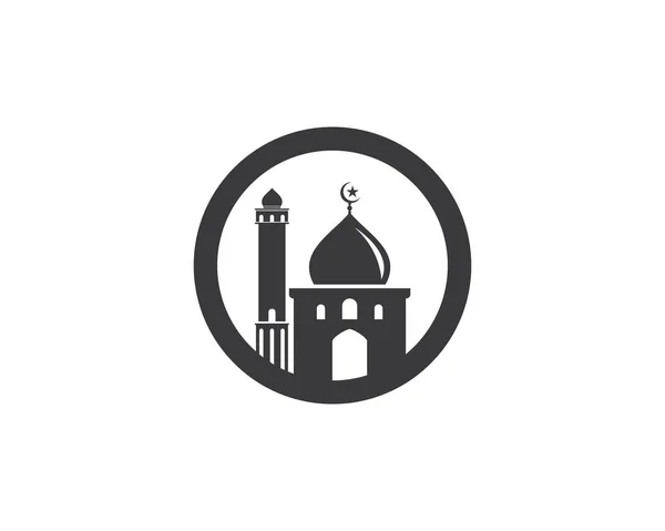 Icona Musulmana Vettore Illustrazione Modello Design — Vettoriale Stock