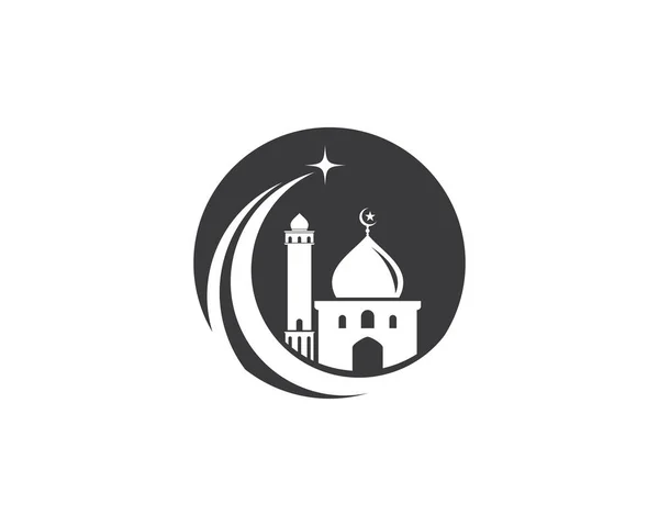 Modèle Conception Illustration Vecteur Icône Musulmane — Image vectorielle