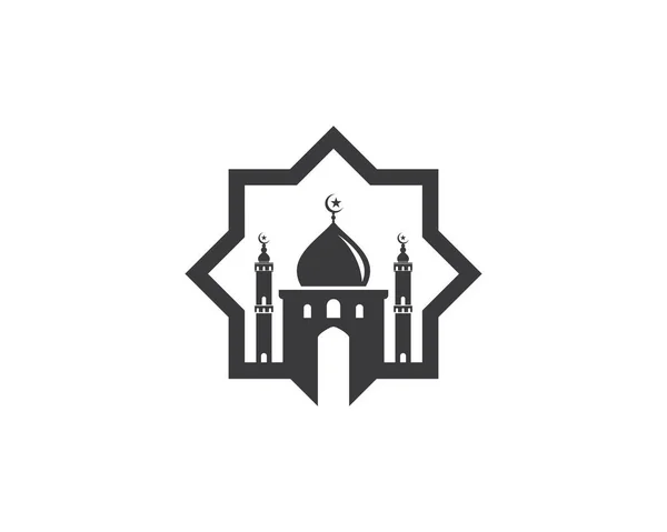 Moslem Icon Vector Illustration Design Template — Stock Vector