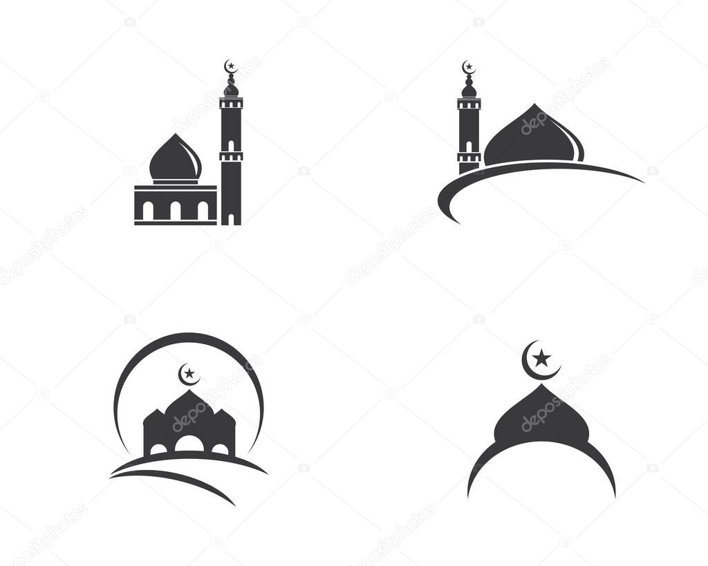 Moslem icon vector Illustration design template