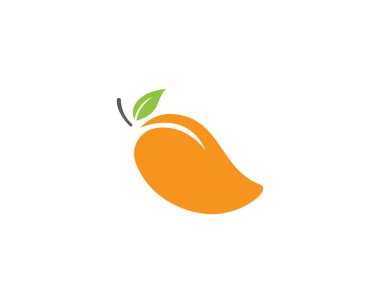 Mango düz stil. Mango vektör logosu. Mango simgesi. 