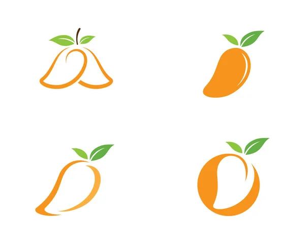 Mango Estilo Plano Logo Vectorial Mango Icono Mango — Vector de stock