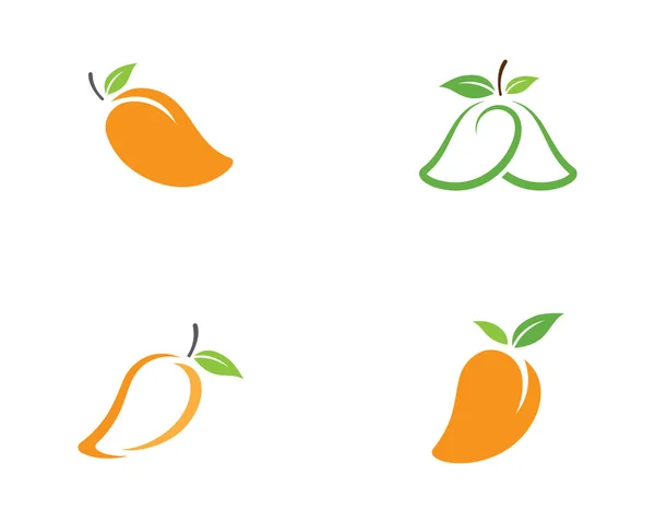 Mango Estilo Plano Logo Vectorial Mango Icono Mango — Vector de stock