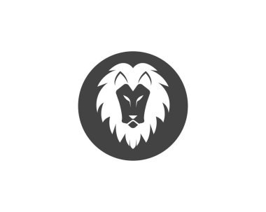 Aslan Logo şablonu vektör simge illüstrasyon tasarımı