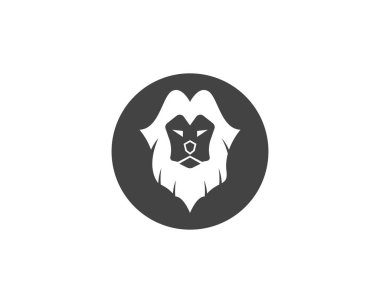 Aslan Logo şablonu vektör simge illüstrasyon tasarımı