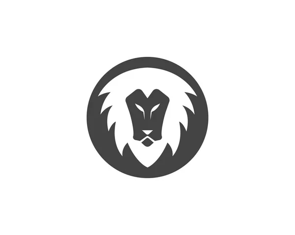 Lion Logo Modèle Vectoriel Icône Illustration Design — Image vectorielle